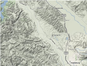 Dry Creek Valley Map